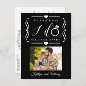 六足結婚別の期日の変更 案内ポストカード (正面/裏面)