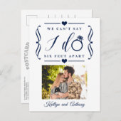 六足結婚別の期日の変更 案内ポストカード (正面/裏面)