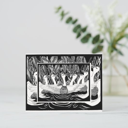 六雁六雁 ポストカード (スタンド正面)