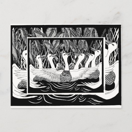 六雁六雁 ポストカード (正面)