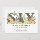 六 | Boy Dioles 6th Birthday Party招待 招待状 (正面)