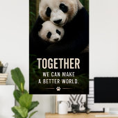 🐼 共により良い世界を作ろう 🌎 ポスター (ホームオフィス)
