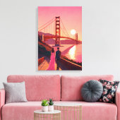 「共にセレニティで – 風光明媚なラブストーリー」 キャンバスプリント (インサイチュ (リビング))