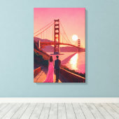 「共にセレニティで – 風光明媚なラブストーリー」 キャンバスプリント (インサイチュ (ウッドフロア))