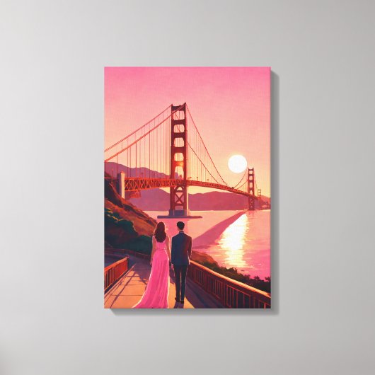 「共にセレニティで – 風光明媚なラブストーリー」 キャンバスプリント (正面)