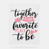 共に在るお気に入りの処は我が国なり アクリルサイン (正面)