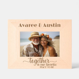 共に在るお気に入りの処は我が国 レーザー彫刻フレーム