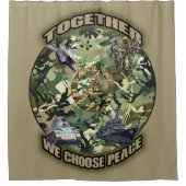 共に平和を選ぶ シャワーカーテン (正面)