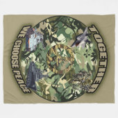 共に平和を選ぶ フリースブランケット (正面(横))