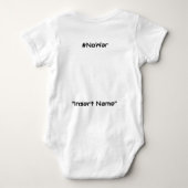 共に平和を選ぶ ベビーボディスーツ (裏面)