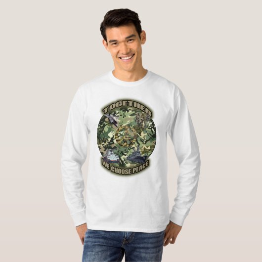 共に平和を選ぶ Tシャツ (正面フル)