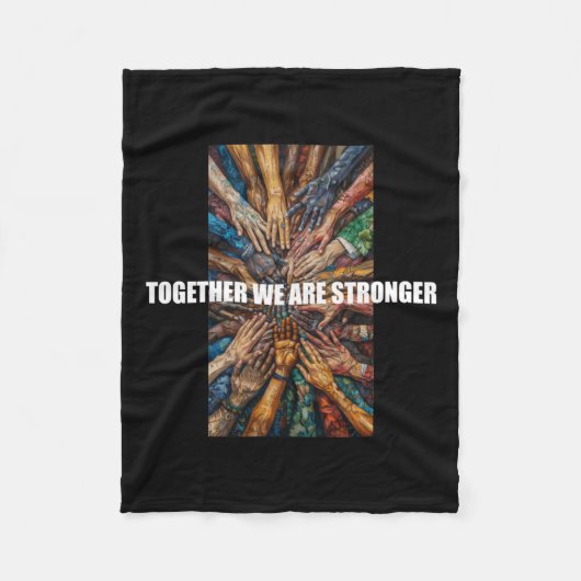 共に我々は強い – 尊敬の日 フリースブランケット (正面)