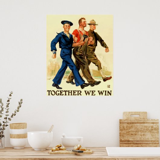 共に我々は~ヴィンテージ世界大戦に勝つ1. ポスター (キッチン)