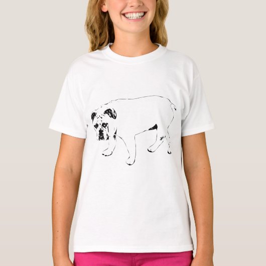 共に歩く、犬好きのためのTシャツ Tシャツ (正面)