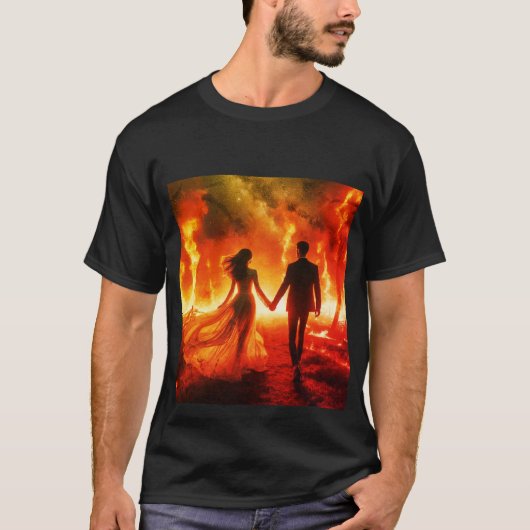 共に火の中を歩む Tシャツ (正面)