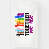 共に立つ 横断幕 (縦)