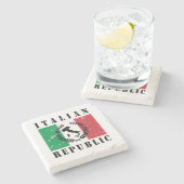 共イタリアン和 ストーンコースター (横)