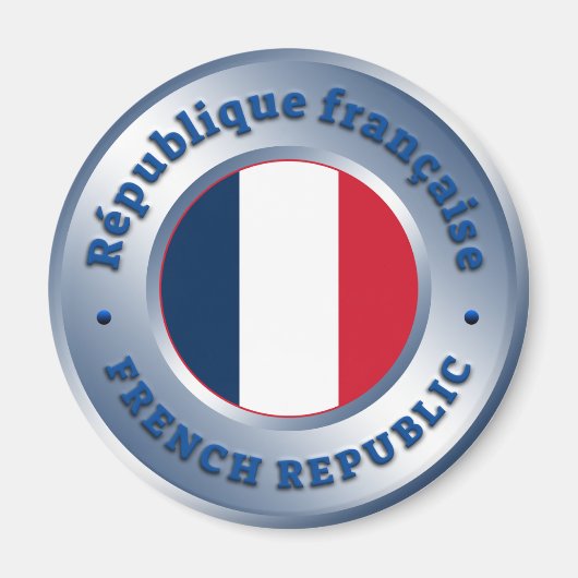 共フランスの和 マグネット (正面)