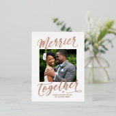 共メリー可可能なカラーの新造箔 箔シーズンポストカード (立ち正面)