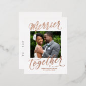 共メリー可可能なカラーの新造箔 箔シーズンポストカード (正面/裏面)