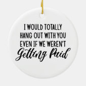 共働おもしろいき友最高の人ギフトアイディア セラミックオーナメント (裏面)