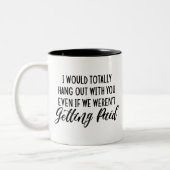 共働おもしろいき友最高の人ギフトアイディア ツートーンマグカップ (左)