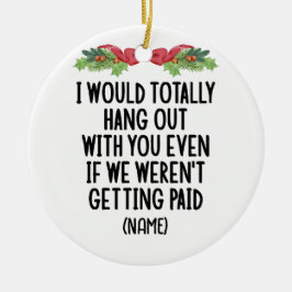 共働おもしろいき友最高の友名前をカスタムする セラミックオーナメント