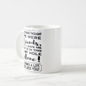 共働おもしろいき離れのお別れ遠くに コーヒーマグカップ (正面左)