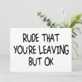 共働おもしろいき離れのお別れ カード (スタンド正面)