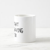 共働おもしろいき離れのお別れ コーヒーマグカップ (中央)