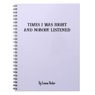 共働おもしろいカスタム/学生向けギフト用ノートブック ノートブック