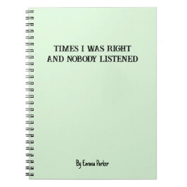 共働おもしろいカスタム/学生向けギフト用ノートブック ノートブック