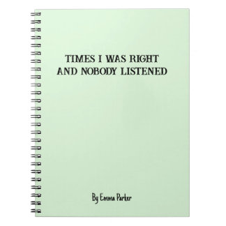 共働おもしろいカスタム/学生向けギフト用ノートブック ノートブック