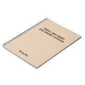 共働おもしろいカスタム/学生向けギフト用ノートブック ノートブック (左側)