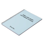 共働おもしろいカスタム/学生向けギフト用ノートブック ノートブック (左側)