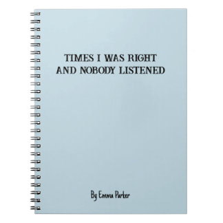 共働おもしろいカスタム/学生向けギフト用ノートブック ノートブック