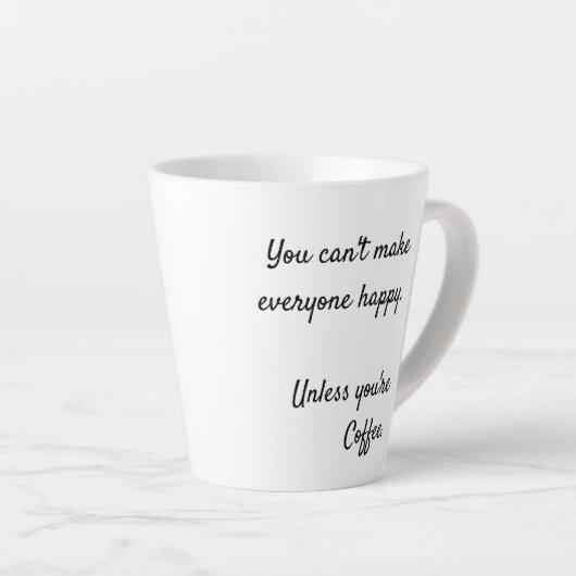 共働きおもしろいギフトコーヒー カフェラテマグ (右アングル)