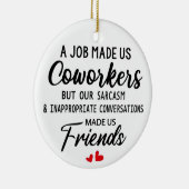 共働きクリスマスプレゼントクリスマスオーナメント セラミックオーナメント (右)