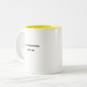 共働きバレンタインギフト、おもしろい2トーンのコーヒーマグ ツートーンマグカップ (正面左)