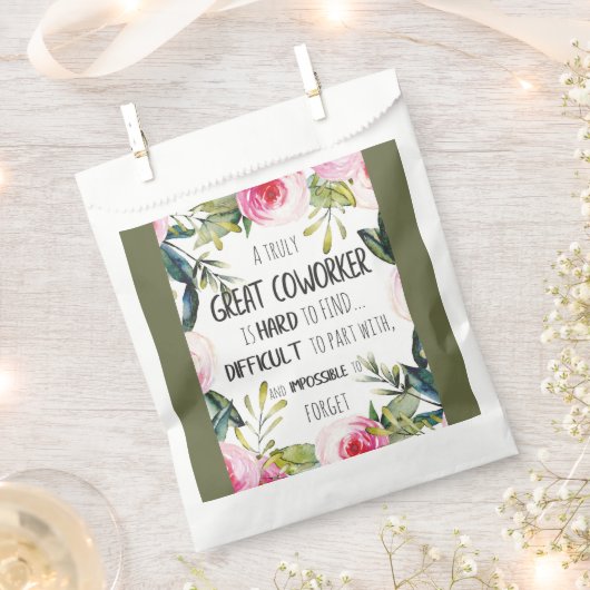 共働きパーソナライズされた誕生日メリークリスマス フェイバーバッグ (クリップ留めされた状態)