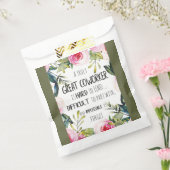 共働きパーソナライズされた誕生日メリークリスマス フェイバーバッグ (封をした状態)