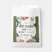 共働きパーソナライズされた誕生日メリークリスマス フェイバーバッグ (正面)