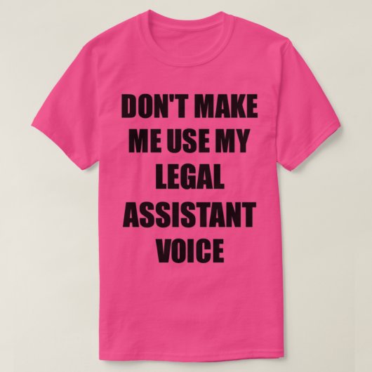 共働き者に対する法律補助的おもしろいギフト Tシャツ (デザイン正面)