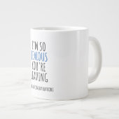 共働き離れの祝おもしろいい ジャンボコーヒーマグカップ (正面右)