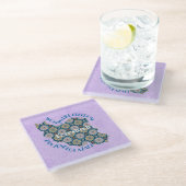 共働カスタム者へのクリスマス平等バルクギフト ガラスコースター (アングル)