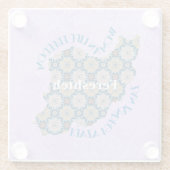 共働カスタム者へのクリスマス平等バルクギフト ガラスコースター (裏面)