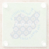 共働カスタム者へのクリスマス平等バルクギフト ガラスコースター (裏面)