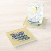 共働カスタム者へのクリスマス平等バルクギフト ガラスコースター (アングル)