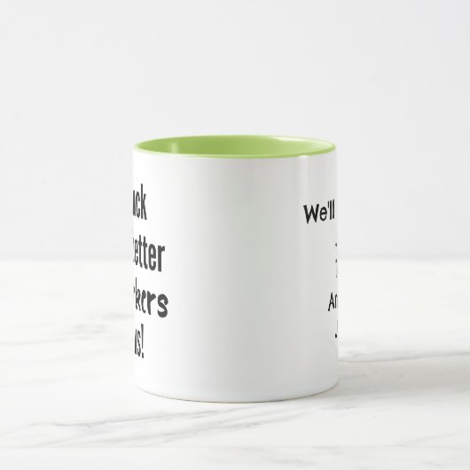 共働パーソナライズされたき別れの贈り物 – 幸運 マグカップ (中央)