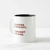 共働ユニーク者のためのユーモアの贈り物 – 皮肉な引用文 ツートーンマグカップ (正面左)